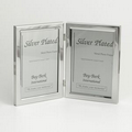 Silver Picture Frame Double 5"x7"